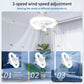 Ventilateur de plafond avec éclairage LED intégré et télécommande
