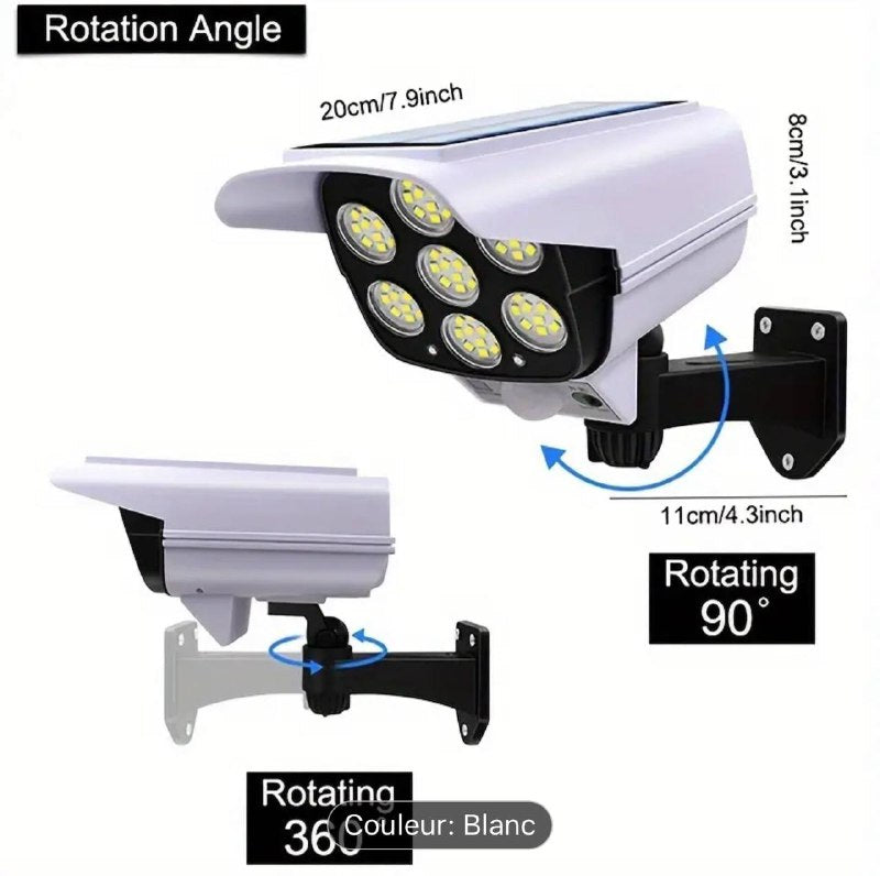 مصباح كاشف بمستشعر الحركة Projecteur solaire à détecteur de mouvement avec télécommande