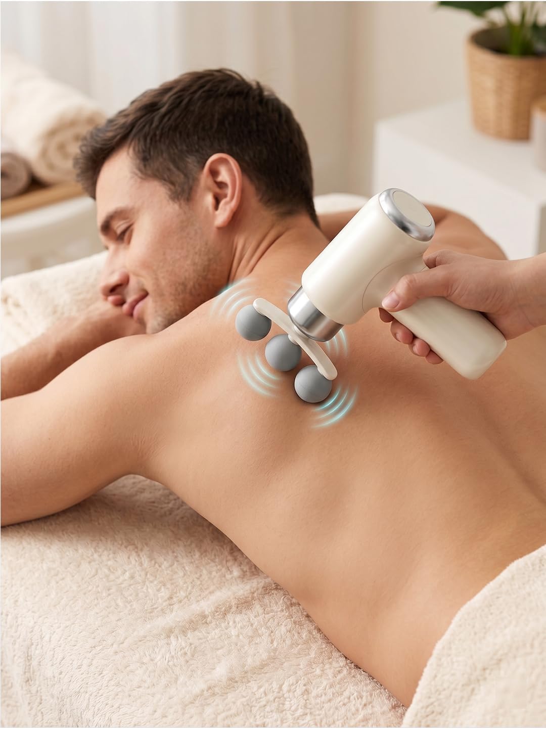 جهاز تدليك الجسم بالكامل مزود بـ 9 رؤوس Appareil de massage pour tout le corps doté de 9 têtes