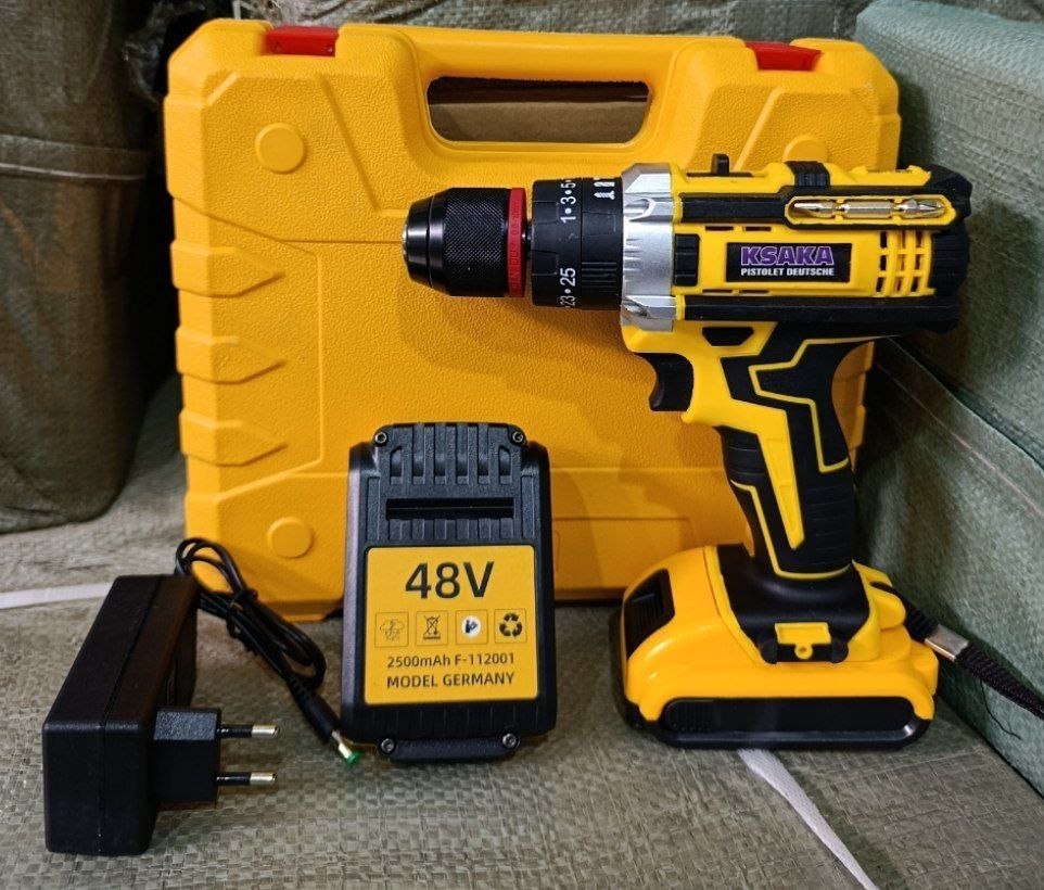 Lithium Electric tool Perceuse 48V مثقاب كهربائي يعمل ببطارية الليثيوم 48 فولت من نوع ADEMIX