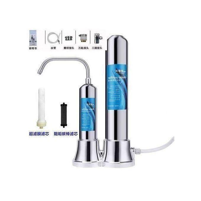 Purificateur d'eau domestique en acier inoxydable Filtre جهاز تنقية المياه المنزلي المصنوع من الفولاذ المقاوم للصدأ