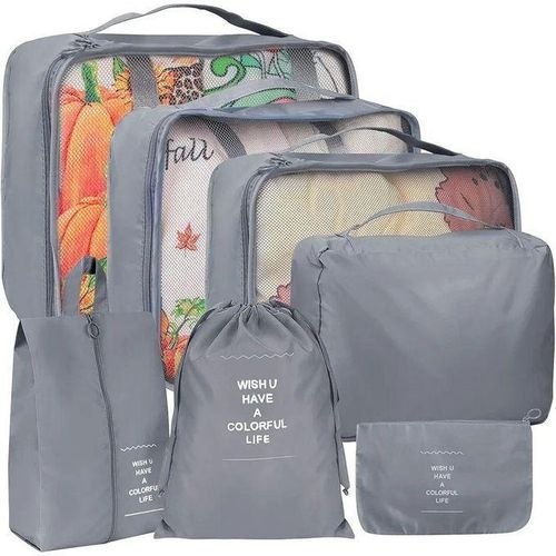 Organisateurs de valise de type cubes d'emballage منظمات حقائب سفر مجموعات متعددة القطع لترتيب الملابس والإكسسوارات