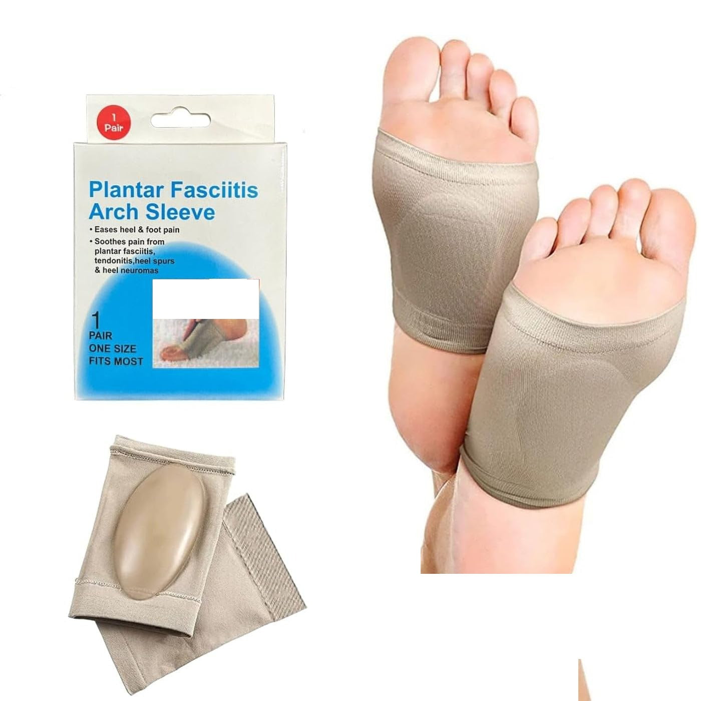 وسادة دعم القوس، وسادة الكعب، نعل داخلي للقدم المسطحة Foot ARch Support Coussin de Soutien à l’arc coussin de talon pieds plats Semelle