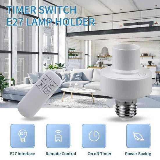 حامل مصباح لاسلكي للتحكم عن بعد Support de lampe Led sans fil E27