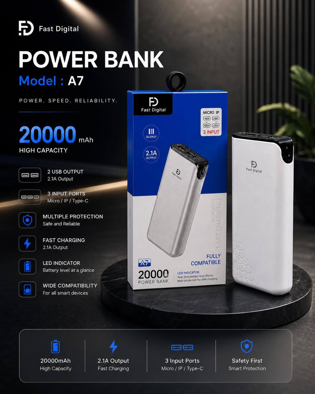 Power bank A7 20000MAH