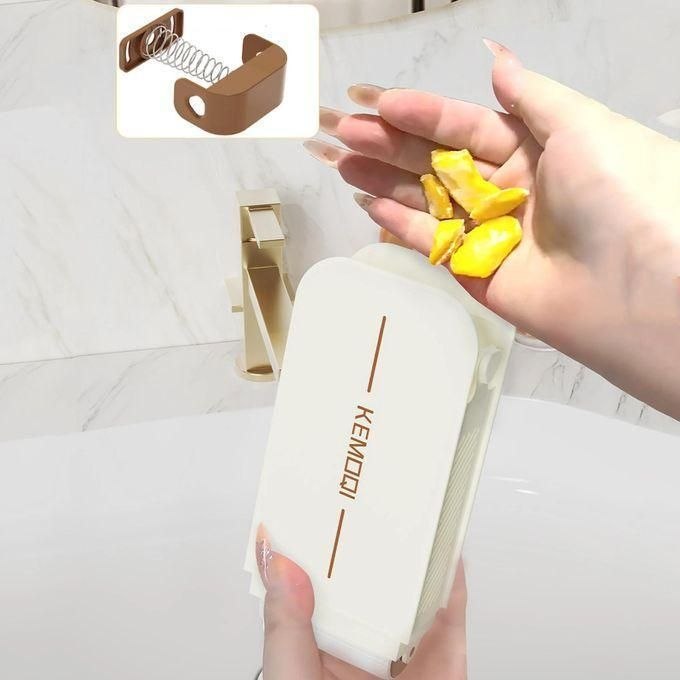 brosse de nettoyage multifonction علبة صابون متعددة الوظائف مع فرشاة مدمجة ورول رغوي