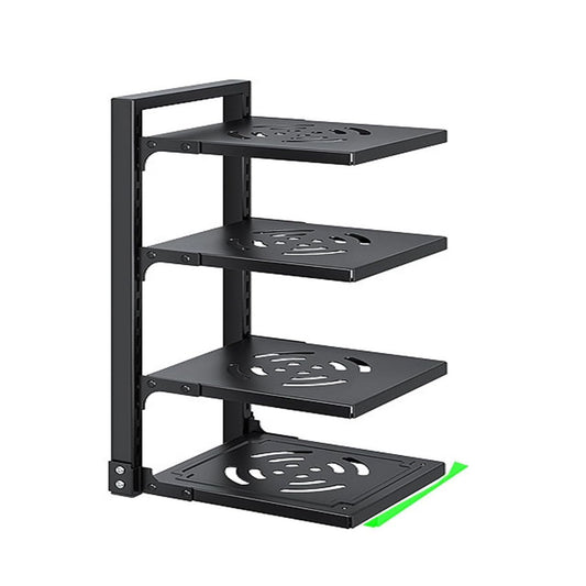 Organiseur de Placard à 4 Niveaux sous évier de Rangement en Acier au Carbone pour Cuisine