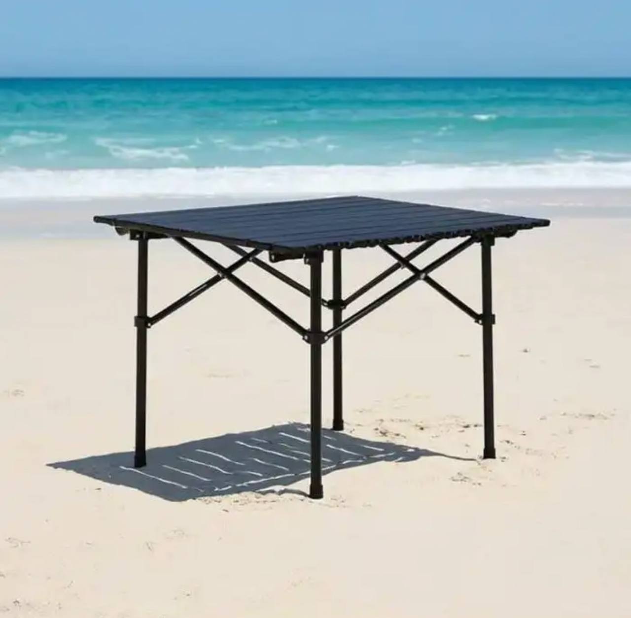 Table Portable en Alliage D'aluminium طابلة قابلة للطي طاولة خارجية محمولة من سبائك الألومنيوم مناسبة للمشي والتخييم 50x50cm