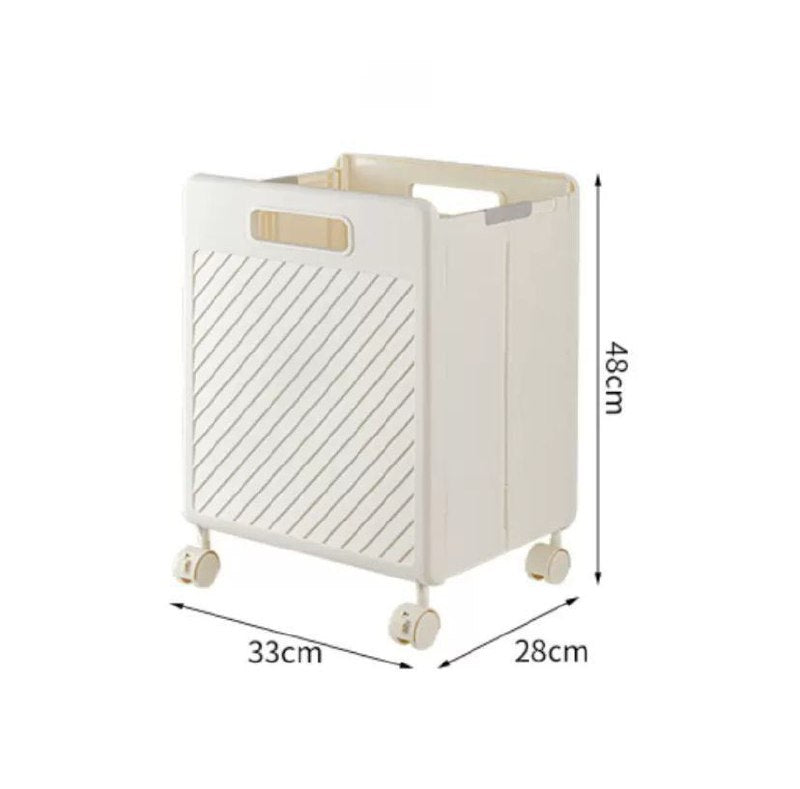 Corbeille à Linge Sale Pliable Mobile avec Panier Suspendu سلة غسيل متسخة قابلة للطي ومتنقل مع سلة معلقة