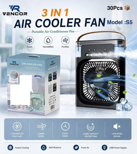 Mini climatiseur S5 Air Cooler Fan مكيف هواء صغير