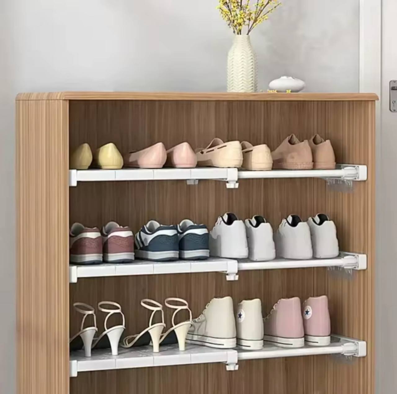Étagère suspendue extensible universelle pour placard ou cuisine رف معلق قابل للتمديد عالمي للخزانة أو المطبخ