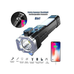 مصباح يدوي LED 3W Torch Lampe torche LED 3W Rechargeable Avec Marteau Coupe-Vitre et Coupe-Ceinture
