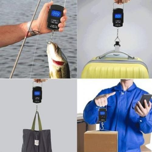 ميزان أمتعة إلكتروني، ميزان جيب معلق، Balance électronique de bagages Balance de poche suspendue 50kg écran LCD