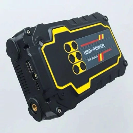 PORTABLE JUMP STARTER-POWERBANK-LED TORCH جهاز تشغيل محمول بنك طاقة مصباح يدوي LED