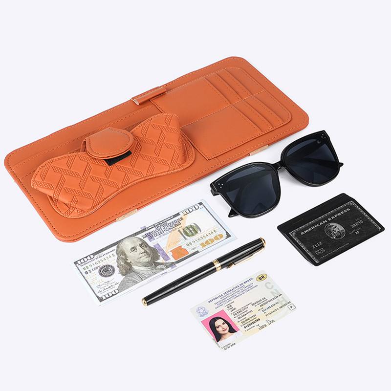 منظم حاجب الشمس، حامل النظارات الشمسية، حقيبة المستندات Organisateur de pare-soleil, porte-lunettes de soleil, pochette pour documents