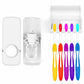 موزع معجون أسنان أوتوماتيكي مع حامل فرشاة الأسنان 5في1Toothpaste Dispenser