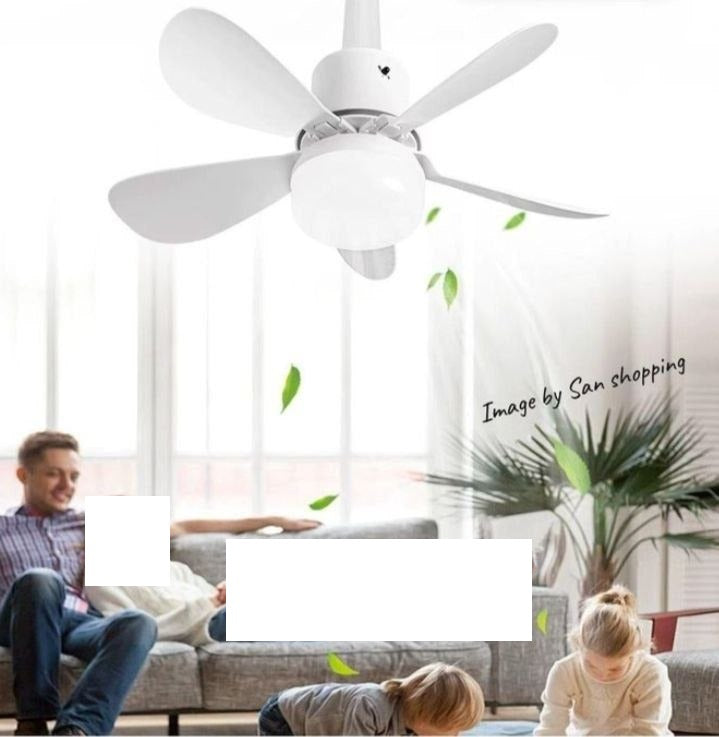 Ventilateur de plafond avec éclairage, télécommande, ampoule, 3 couleurs d'éclairage مروحة سقف مزودة بإضاءة، وجهاز تحكم عن بعد، ومصباح، وثلاثة ألوان إضاءة