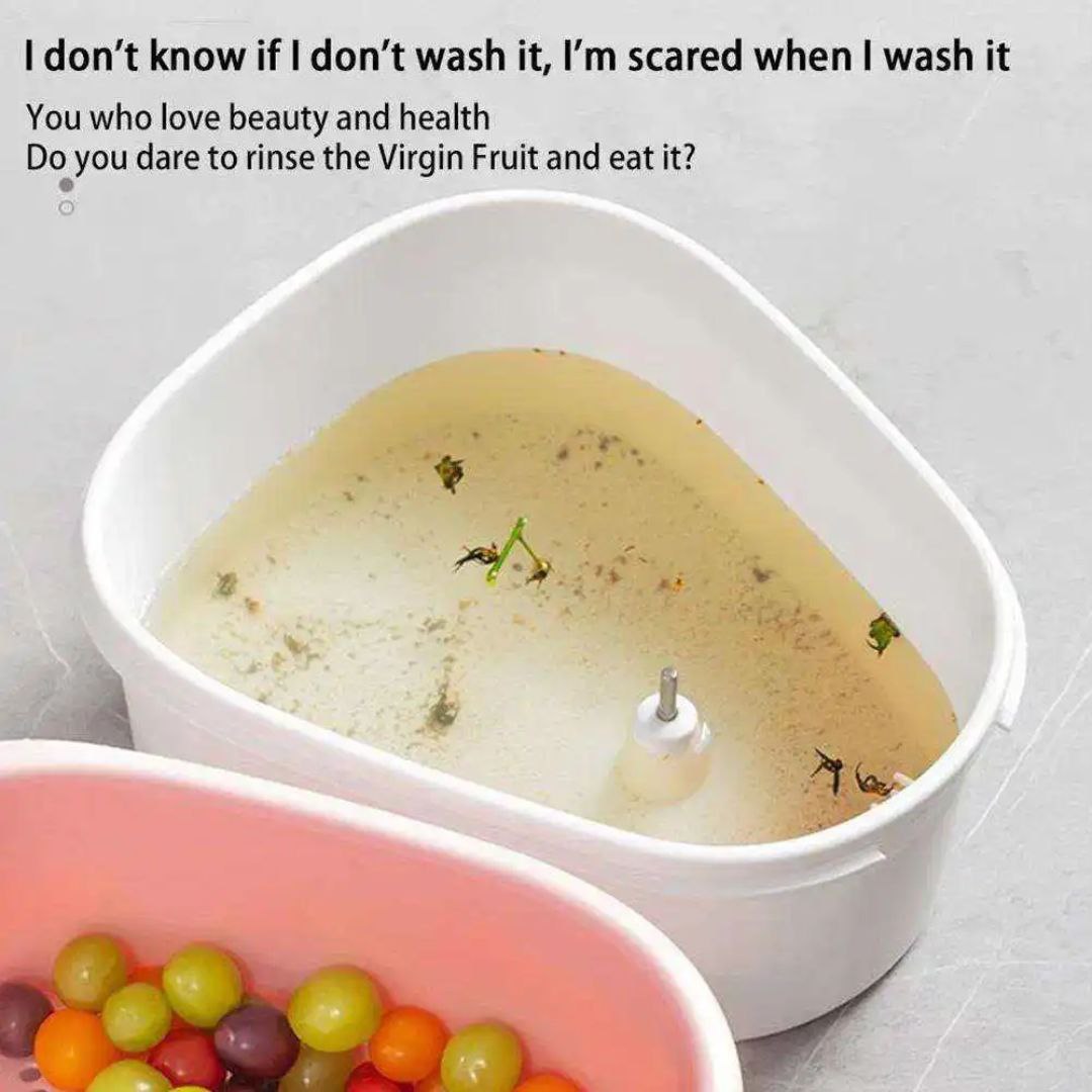 Bol de Lavage des Fruits, épurateur de Fruits et légumes وعاء غسل الفاكهة، فرشاة تنظيف الفاكهة والخضروات