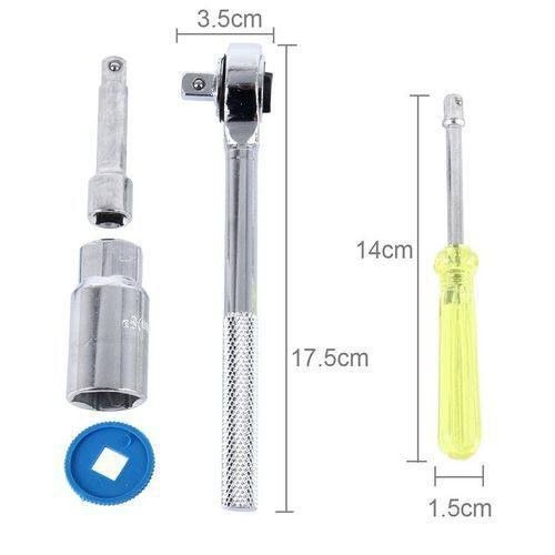 مجموعة مفاتيح ربط مزدوجة 40 قطعة 40Pc Combination Socket Wrench Set Jeu de 40 clés à douille mixtes