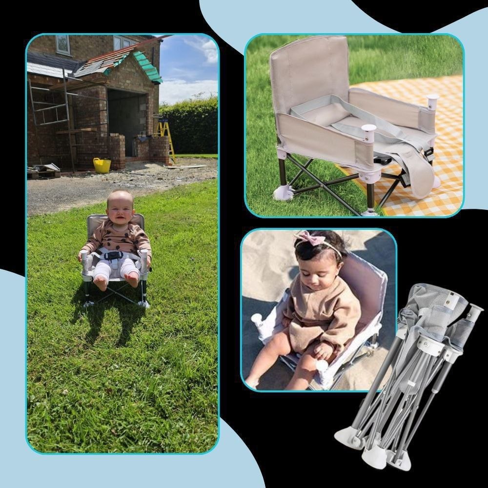 كرسي الأطفال مقعد سفر محمول وقابل للطي وآمن للأطفال Siège Bébé Portable de Voyage Pliable et Sécurisé