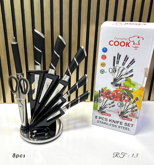 8Pcs Knife set stainless steel طقم سكاكين من الفولاذ المقاوم للصدأ مكون من 8 قطع