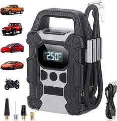 ضاغط هواء صغير قابل لإعادة الشحن Y-QB02 7500MAH Tire Inflator Mini Compresseur d’Air Rechargeable 150 PSI Écran LED