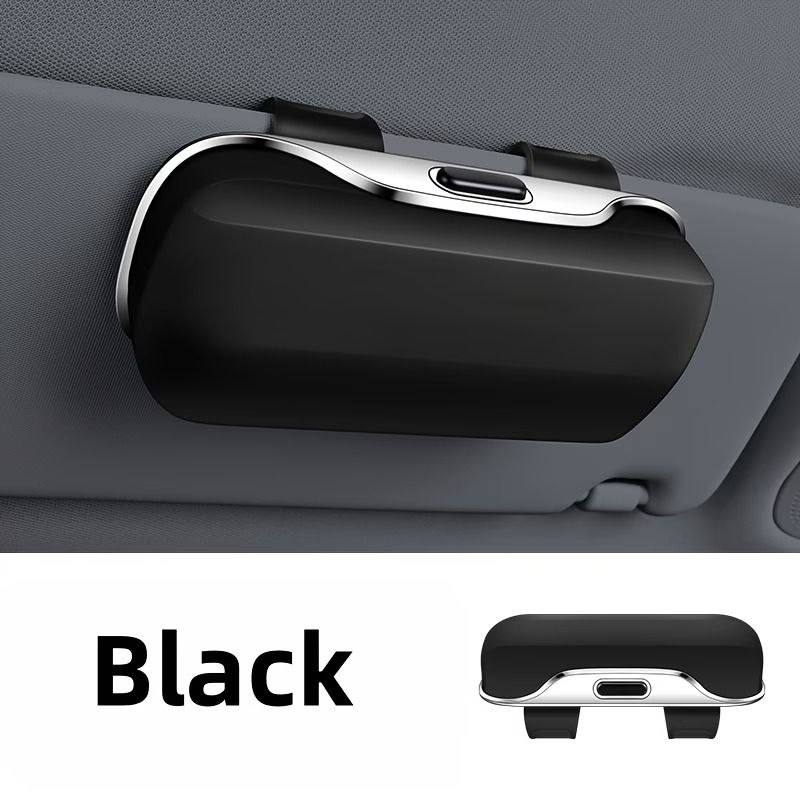 Étui à lunettes de voiture, boîte de visière automobile, support de lunettes de soleil portable حافظة نظارات للسيارة، صندوق واقي الشمس للسيارة، حامل نظارات شمسية محمول
