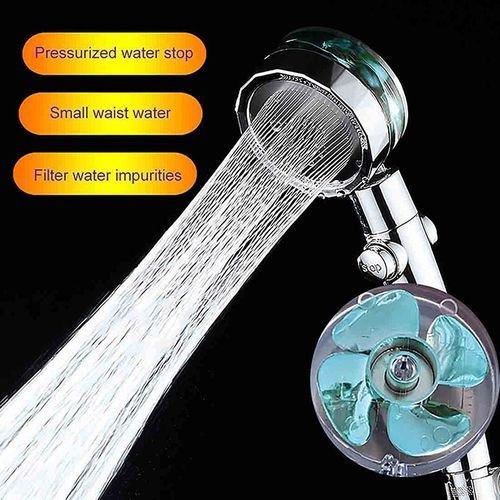 رأس دش بمروحة دش توربيني عالي الضغط Pommeau de Douche à Ventilateur Douchette à Hélice Haute Pression Buse de Douche