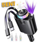 شاحن سيارة قابل للسحب 5 في 1 من ستارلايت مع موزع روائح مدمج Chargeur de Voiture 5-en-1 Starlight Rétractable Diffuseur d’Arôme Intégré