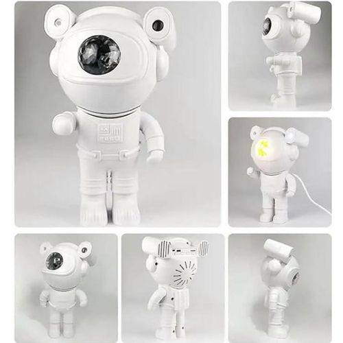 projecteur de galaxie amélioré astronaute étoile lampe nébuleuse lune plafond ciel veilleuse avec minuterie et haut-parleur Bluetooth à distance