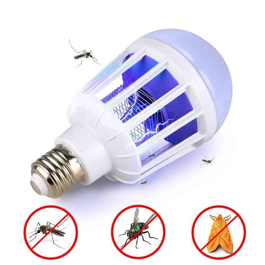 مصيدة حشرات، صاعق كهربائي مصباح LED قاتل للبعوض Ampoule anti-moustique LED 110V 220V 15W Lampe piège à insectes