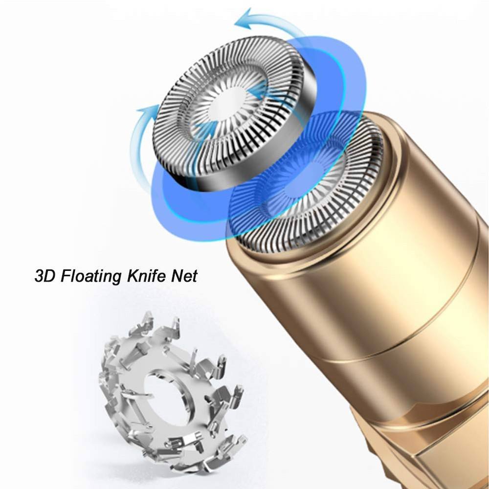 هاز إزالة شعر الوجه الصغير القابل لإعادة الشحن