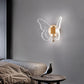 Applique murale LED en métal acrylique créatif contemporain avec papillon مصباح حائط LED معدني معاصر إبداعي من الأكريليك مع زهور الفراشة
