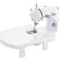 Mini sewing machine ماكينة خياطة صغيرة محمولة بسرعتين قابلة للتعديل، آلات خياطة كهربائية