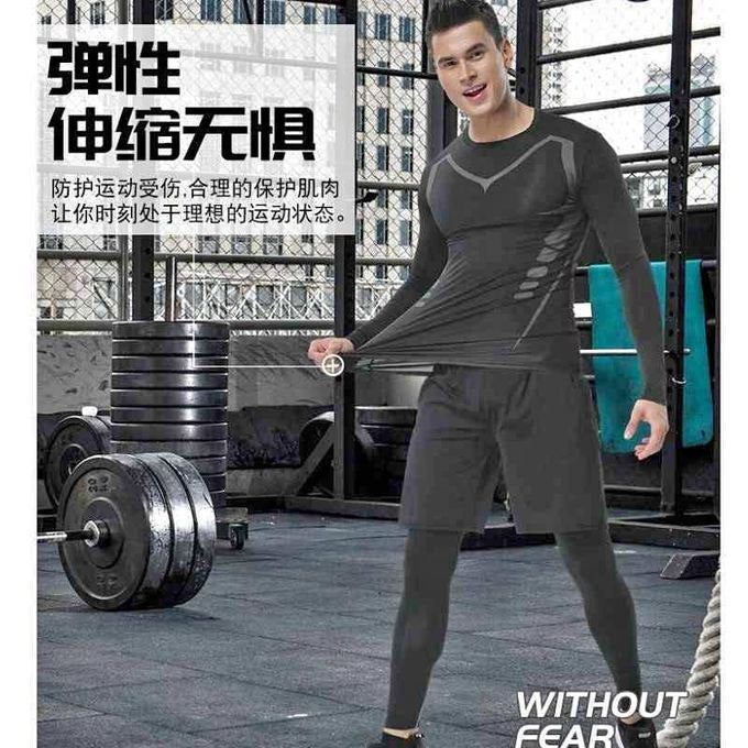 ملابس رياضية رجالية ضغط3 قطعة Sports Fitness Suit