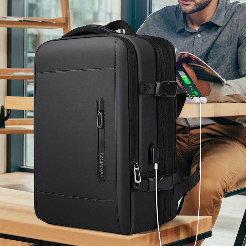 Sac à dos de voyage extensible et multifonctionnel حقيبة ظهر سفر قابلة للتوسيع ومتعددة الوظائف