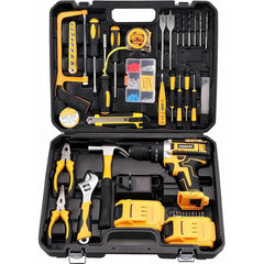 kit de perçage chargé deux batteries Li-Ion et chargeur rapide طقم مثقاب مع بطاريتين ليثيوم أيون وشاحن سريع