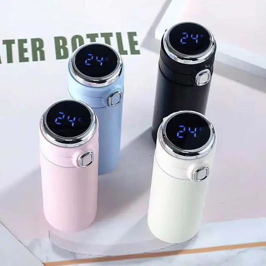 Bouteille Isotherme Intelligente en Acier Inoxydable de 500ml, Isolation Tactile