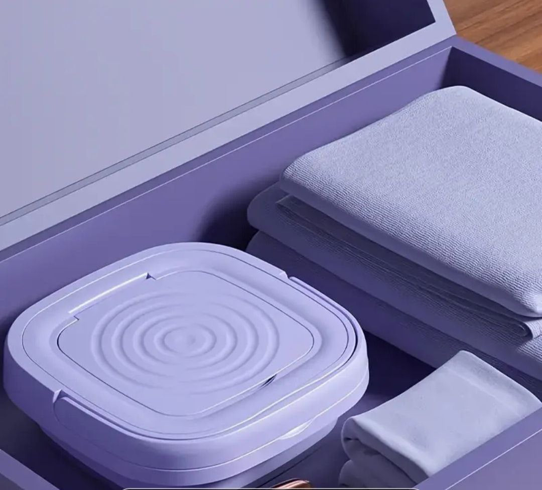 غسالة ملابس محمولة قابلة للطي machine à laver pliable portable
