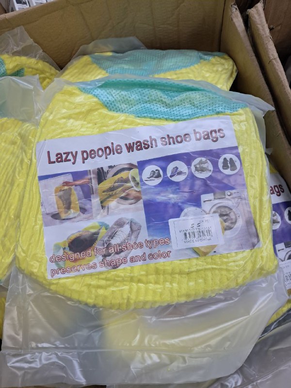 Sacs de lavage pour chaussures أكياس غسيل الأحذية الشبكية القابلة لإعادة الاستخدام، مصممة لحماية الأحذية والغسالة أثناء التنظيف