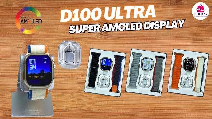 Smart Watch D100 Ultra amoled