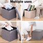 Pouf de rangement pliable en lin Pouf de rangement pliable en lin