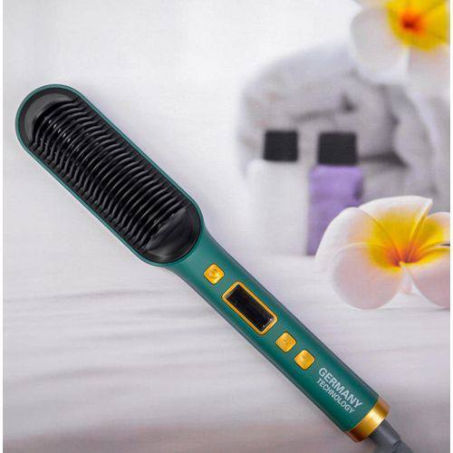 مشطة جيرماني مكواة شعر كهربائية احترافية Peigne Lisseur électrique professionnel 2 en 1 à ions négatifs Chauffage rapide