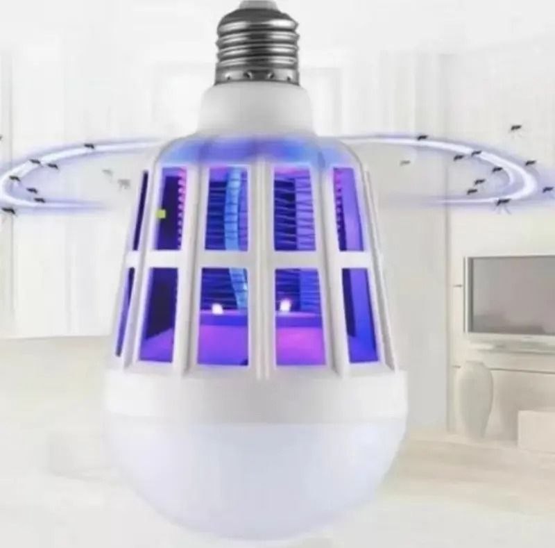 مصيدة حشرات، صاعق كهربائي مصباح LED قاتل للبعوض Ampoule anti-moustique LED 110V 220V 15W Lampe piège à insectes