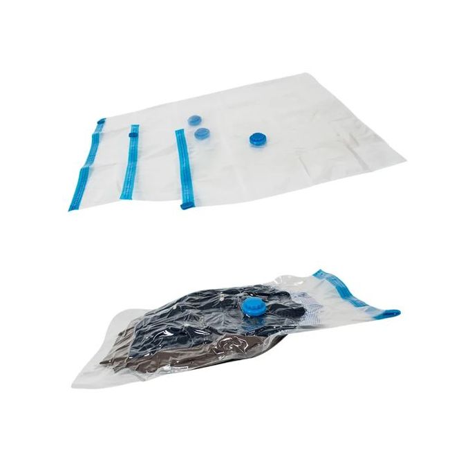 مجموعة من 12 كيس تخزين مفرغ من الهواء مع مضخة يدوية Lot de 12 Sacs de Rangement Sous Vide avec Pompe Manuelle