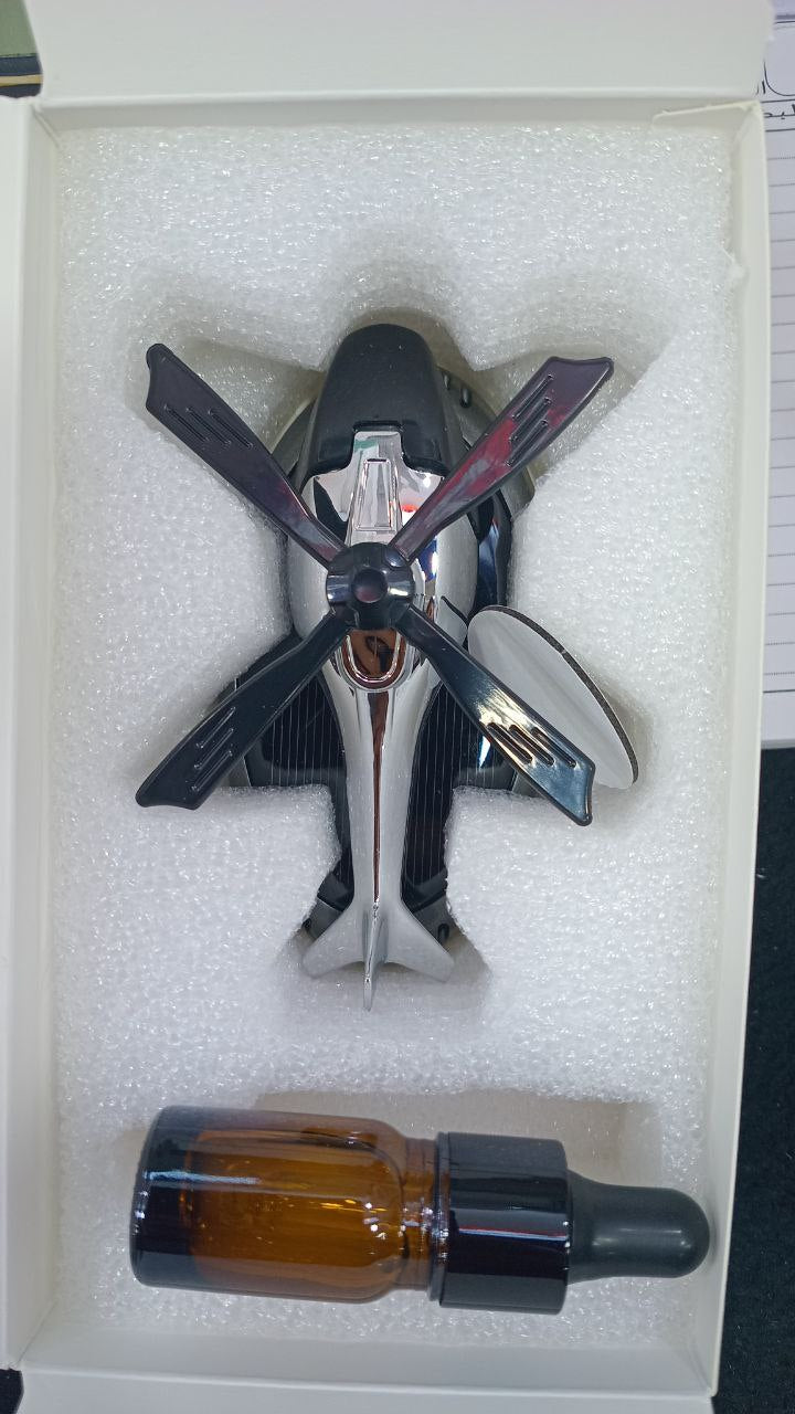 Désodorisant Rotatif Solaire pour Voiture Décoration Hélicoptère معطر جو للسيارة يعمل بالطاقة الشمسية دوار، زينة على شكل مروحية