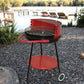 شواية فحم دائرية مزودة بعجلات Barbecue rond à charbon de bois