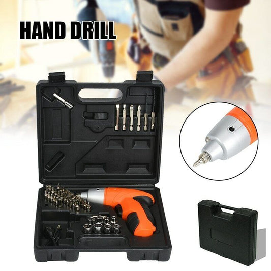 Visseuse 45pcs Hand Drill Ensemble de perceuses sans fil rechargeables