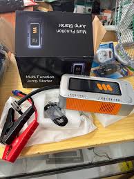 Multi Function Jump Start Démarreur d urgence Démarreur de secours portable 5000 A avec gonflage rapide شاحن تشغيل السيارة للطوارئ