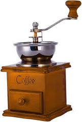 مطحنة قهوة يدوية خشبية بتصميم كلاسيكي Moulin à café manuel, broyeur de grains de café à la main